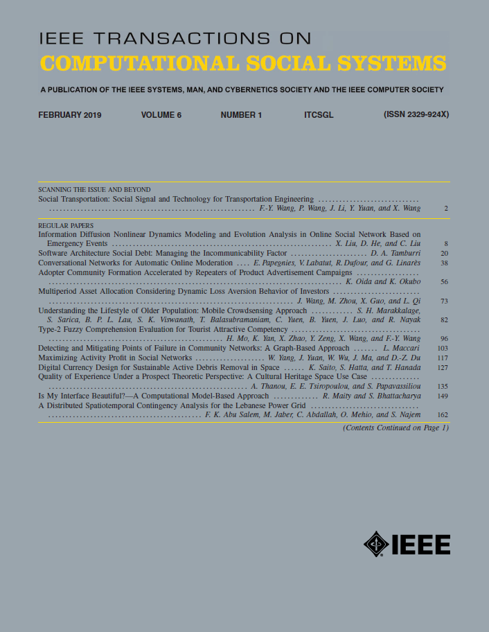 IEEE Transactions on Computational Social Systems